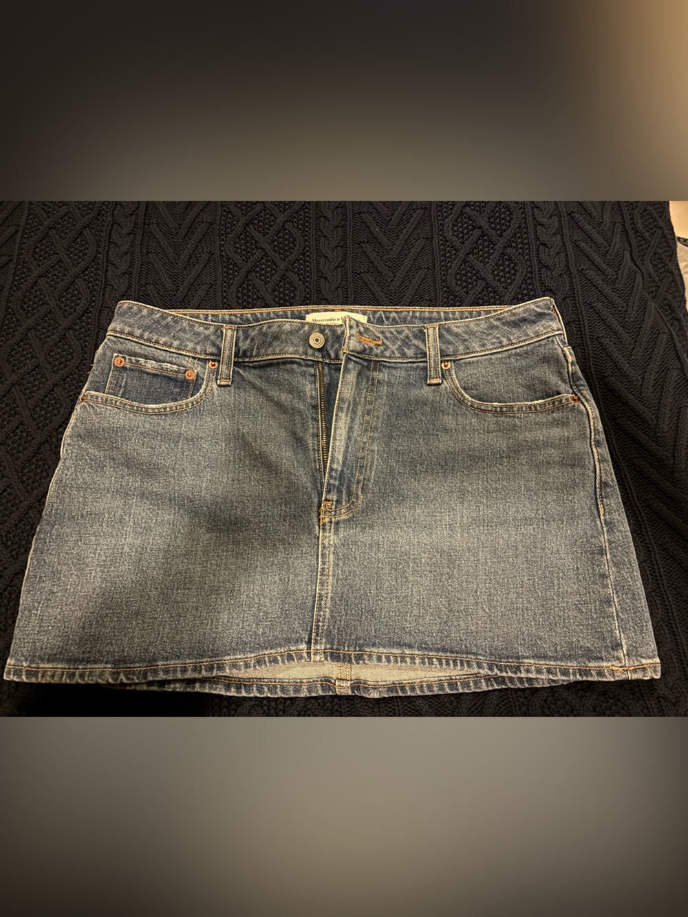 Abercrombie & Fitch Curve Love Denim Skirt